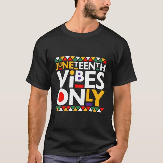 Junenth S Alleen 1865 Afro-Amerikaans T-shirt (Voorkant)