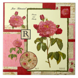 June's Flower Tegeltje