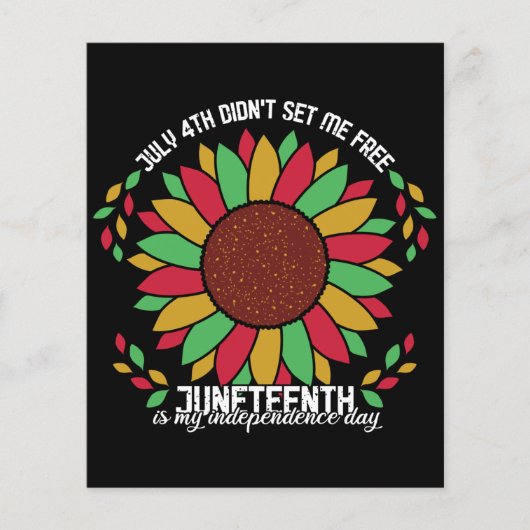 Juneteententh Sunflower Flyer (Voorkant)