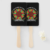 Juneteententh Sunflower Handwaaier (Voorkant en achterkant)