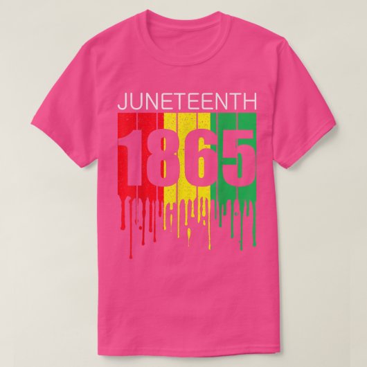 Juneteenth 1865 African Flag Black Power Black Fre T-shirt (Design voorkant)