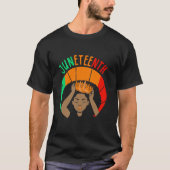 Juneteenth 1865 Afrika Zwart Amerikaans USA Ameri T-shirt (Voorkant)