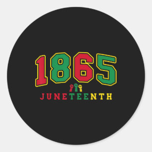 Juneteenth 1865 Afro-Amerikaan vieren Junetee Ronde Sticker