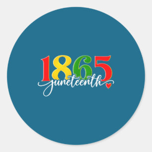 Juneteenth 1865 Afro-Amerikaans zwarte geschiedeni Ronde Sticker