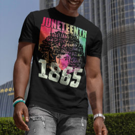 Juneteenth 1865 Afro-Amerikaans Zwarte Vrijheid T-shirt