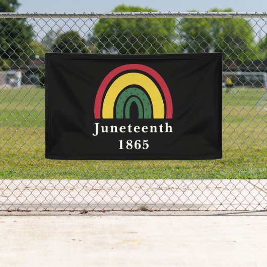 Juneteenth 1865 Afro-Amerikaanse Zwarte Geschieden Spandoek (Insitu)