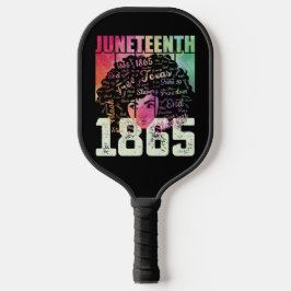 Juneteenth 1865 Afro-Amerikaanse Zwarte Vrijheid Pickleball Paddle