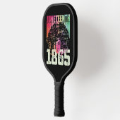 Juneteenth 1865 Afro-Amerikaanse Zwarte Vrijheid Pickleball Paddle (Links)