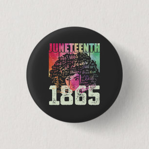 Juneteenth 1865 Afro-Amerikaanse Zwarte Vrijheid Ronde Button 3,2 Cm