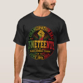 Juneteenth 1865 Bevrijdingsdag T-shirt (Voorkant)