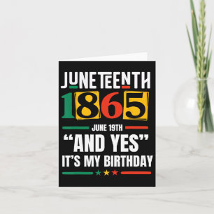 Juneteenth 1865 Black History Month en ja het is m Kaart