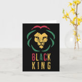 Juneteenth 1865 Black History Proud Black King Kaart (Gele Bloem)