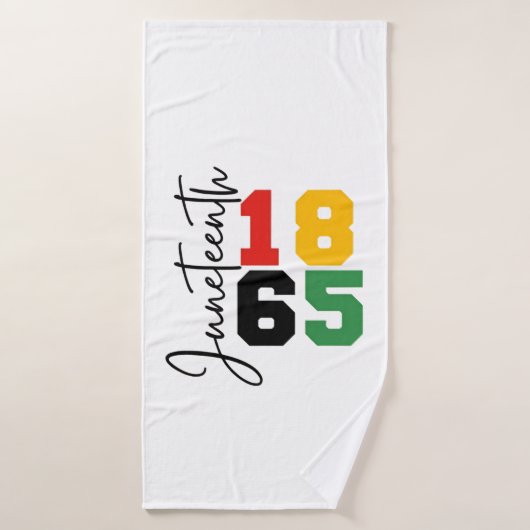 Juneteenth 1865 De echte Onafhankelijkheidsdag Badhanddoek (Badhanddoek)