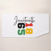 Juneteenth 1865 De echte Onafhankelijkheidsdag Badhanddoek (Badhanddoek)