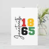 Juneteenth 1865 De echte Onafhankelijkheidsdag Kaart (Staand voorkant)
