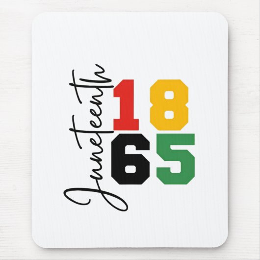 Juneteenth 1865 De echte Onafhankelijkheidsdag Muismat (Voorkant)