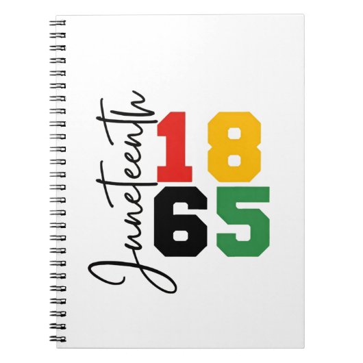 Juneteenth 1865 De echte Onafhankelijkheidsdag Notitieboek (Voorkant)