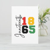 Juneteenth 1865 De echte Onafhankelijkheidsdag Save The Date (Staand voorkant)