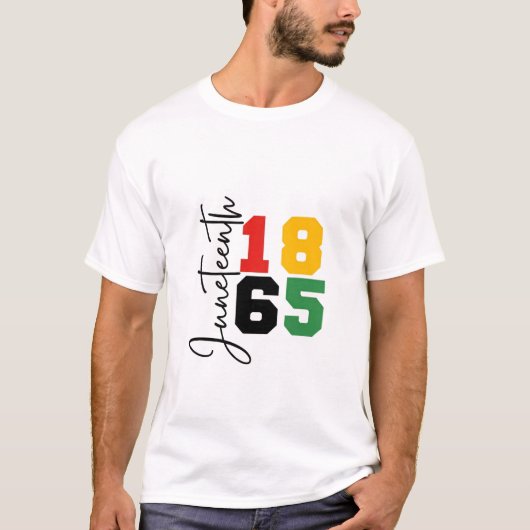 Juneteenth 1865 De echte Onafhankelijkheidsdag T-shirt (Voorkant)