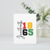 Juneteenth 1865 De Echte Onafhankelijkheidsdag Uitnodiging Briefkaart (Staand voorkant)