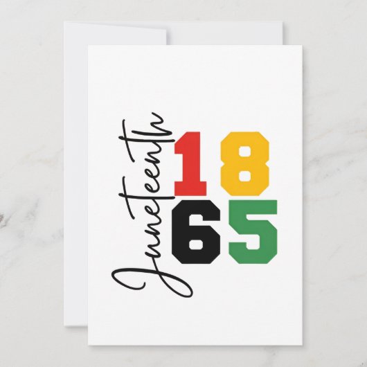 Juneteenth 1865 De Werkelijke Onafhankelijkheidsda Aankondiging (Voorkant)