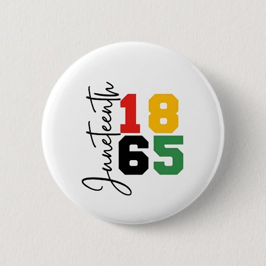 Juneteenth 1865 De Werkelijke Onafhankelijkheidsda Ronde Button 5,7 Cm (Voorkant)
