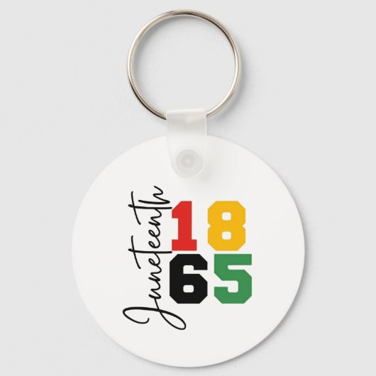 Juneteenth 1865 De Werkelijke Onafhankelijkheidsda Sleutelhanger (Voorkant)