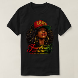 Juneteenth 1865 Herdenken Aan Voorouders Ontwerp T-shirt