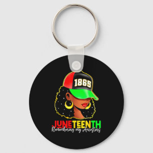 Juneteenth 1865 herinneren voorouders zwarte trots sleutelhanger