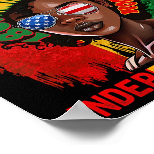 Juneteenth 1865 is mijn Amerikaanse Onafhankelijkh Poster (Hoek)