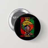 Juneteenth 1865 is mijn Amerikaanse Onafhankelijkh Ronde Button 5,7 Cm (Voorkant /achterkant)