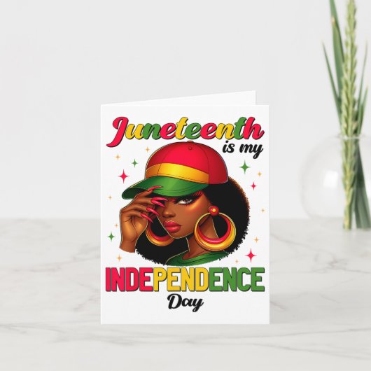 Juneteenth 1865 is mijn Onafhankelijkheidsdag voor Kaart (Voorkant)
