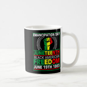 Juneteenth 1865 is onafhankelijkheidsdag zwarte vr koffiemok
