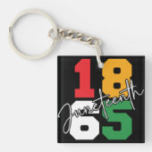 Juneteenth 1865 June 19th Sleutelhanger (voorkant)