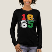 Juneteenth 1865 June 19th Tri-Blend Shirt (Voorkant)