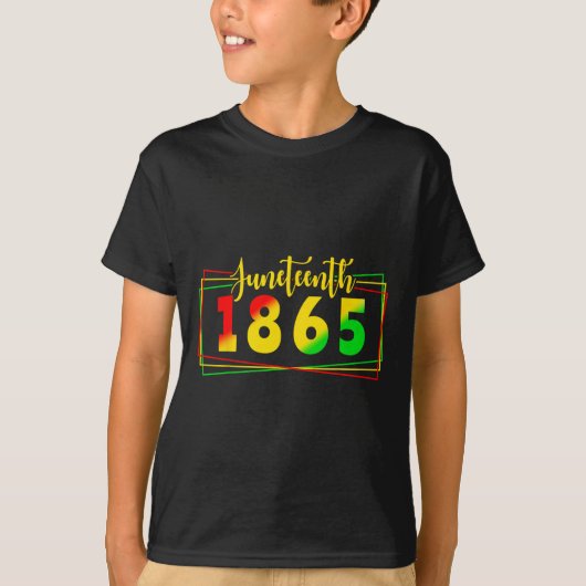 Juneteenth 1865 Juneteenth Vrijheidsdag Voor Manne T-shirt (Voorkant)