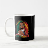 Juneteenth 1865 Juneteenth Zwarte Koningin Junetee Koffiemok (Links)