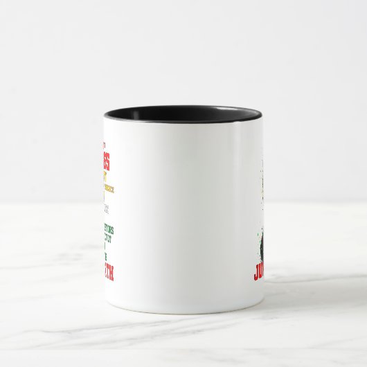 Juneteenth 1865 My Independence Day Pan-Afrikaans Mok (Midden)