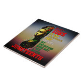 Juneteenth 1865 My Independence Day Pan-Afrikaans Tegeltje (Zijkant)