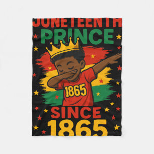 Juneteenth 1865 Peuters Jongen Dabbing Prins Afro  Fleece Deken
