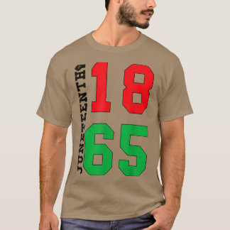 Juneteenth 1865 Proud Black African American  T-shirt
