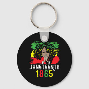 Juneteenth 1865 Shirt Vrijheidsdag Zwart Vrouwen Z Sleutelhanger