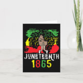 Juneteenth 1865 Shirt Vrijheidsdag Zwarte Vrouwen  Kaart (Voorkant)