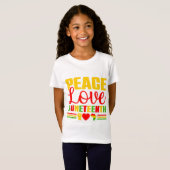 Juneteenth 1865 Shirt Vrouwen Vrijheid Zwart Gesch (Voorkant volledig)
