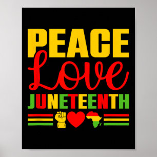 Juneteenth 1865 Shirt Vrouwen Vrijheid Zwart Gesch Poster