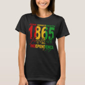 Juneteenth 1865 TRI-COLOR (Unisex) shirt (Voorkant)