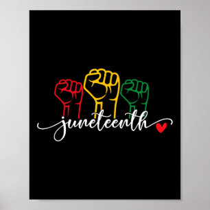 Juneteenth 1865 Vier Vrijheidsdag Afrikaanse Amer Poster