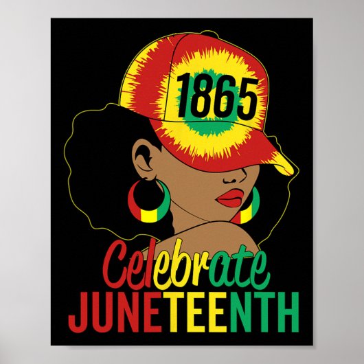 Juneteenth 1865 Vier Vrijheidsdag Afrikaanse Amer Poster (Voorkant)