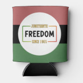 Juneteenth 1865 Viering van de zwarte vrijheid Blikjeskoeler (Voorkant)