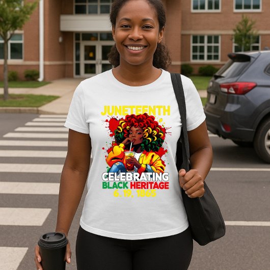 Juneteenth 1865 Viering van het Zwarte Erfgoed T-shirt
